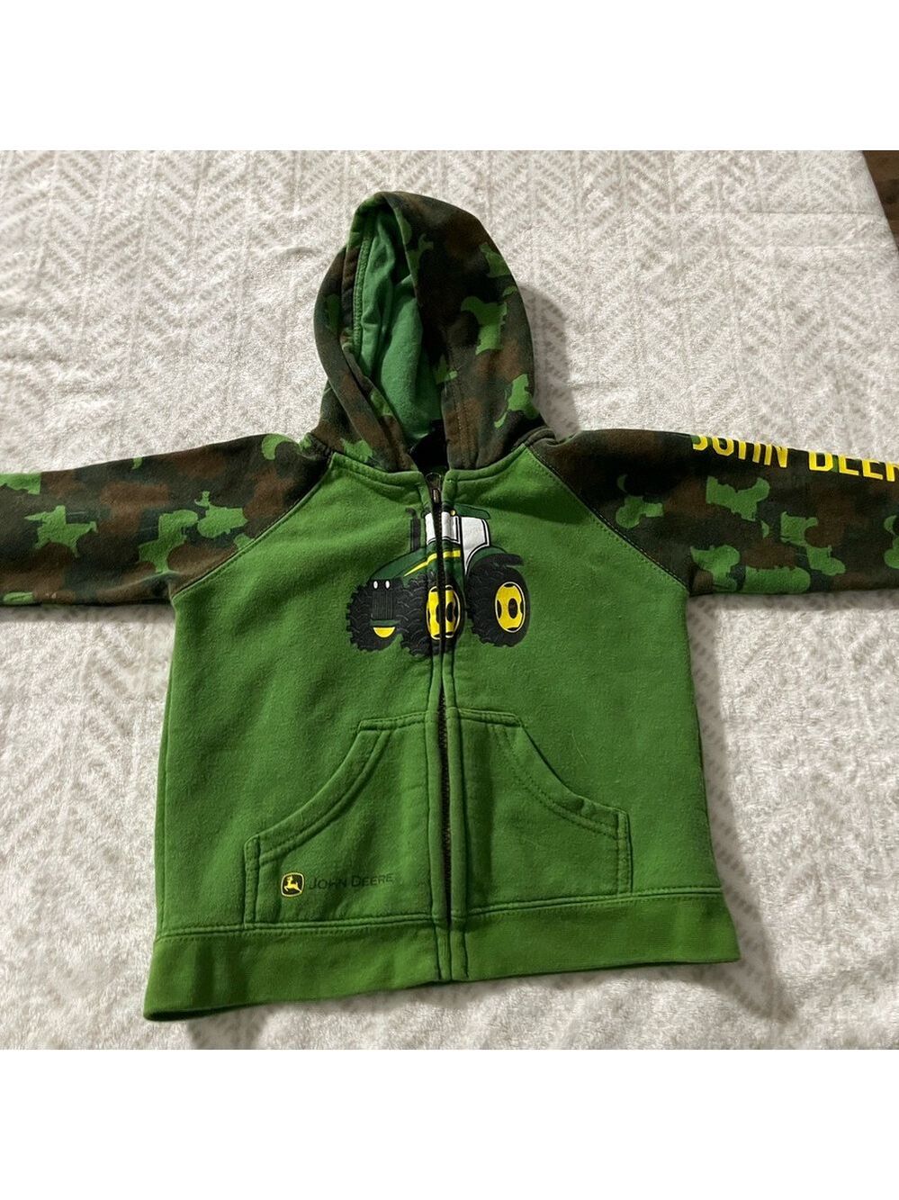 John Deere Green and Camouflage Toddlers Jacket 24 Months